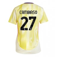 Juventus Andrea Cambiaso #27 Fotballklær Bortedrakt Dame 2024-25 Kortermet